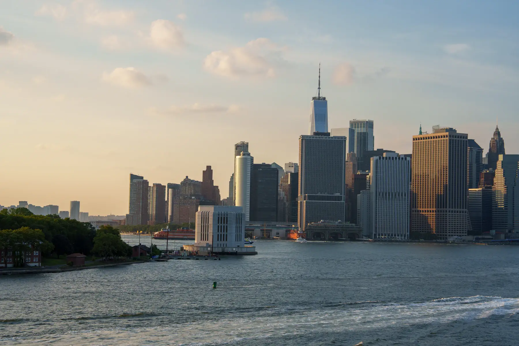 East River at sunset